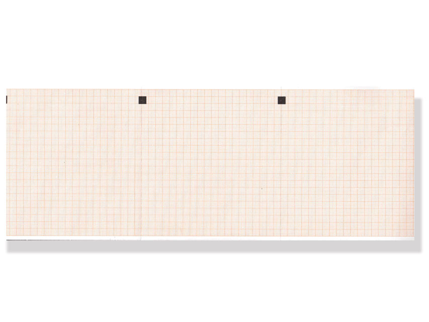 ECG THERMAL PAPER PACK - 112 x 100 mm -  orange grid