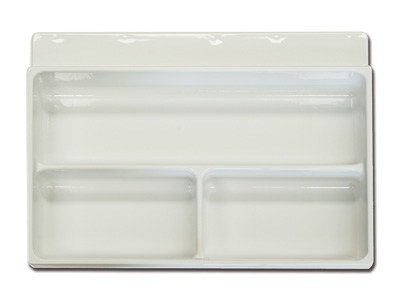 3 COMPARTMENTS TRAY - 33 x 43.5 x h 6.5 cm