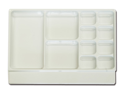11 COMPARTMENTS TRAY - 33 x 43.5 x h 6.5 cm