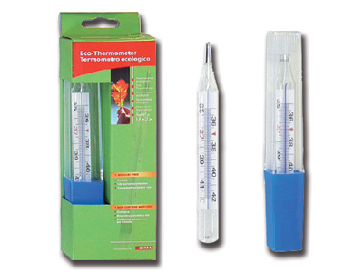 ECOLOGICAL OVAL THERMOMETER - single box