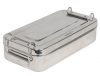 STAINLESS STEEL BOX - with handle - 20 x 10 x 4.5 cm