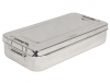 STAINLESS STEEL BOX - with handle - 30 x 15 x 6 cm