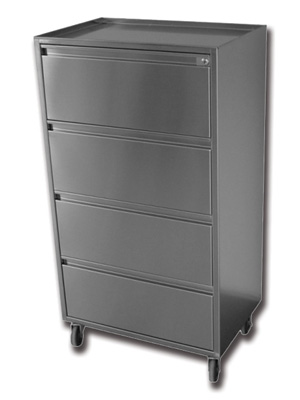 INSTRUMENT TROLLEY - stainless steel