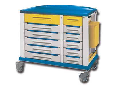 PHARMACY TROLLEY - large 30/3 compartment partitions