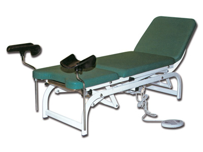 HEIGHT ADJUSTABLE GYN BED - blue