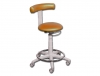 STOOL - with ring - metal apricot