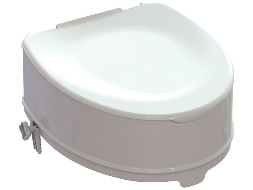 RIALZO WC con sistema di fissaggio - 14 cm