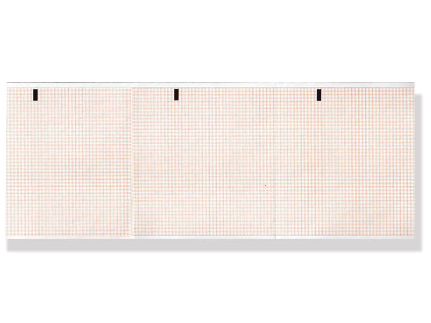 ECG THERMAL PAPER PACK - 112 x 100 mm - orange grid