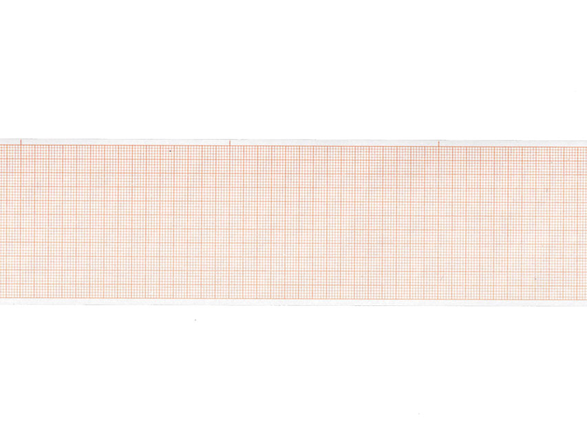 ECG THERMAL PAPER ROLL - 60 mm x 30 m - orange grid