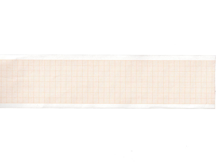 ROTOLO CARTA TERMICA ECG - griglia arancio - 50 mm x 20 m