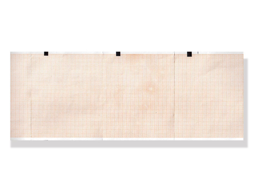 PACCO CARTA TERMICA ECG - griglia arancio - 114 x 90 mm