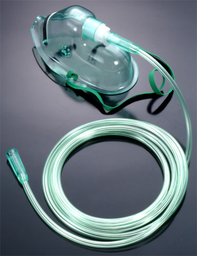 OXYGEN THERAPY MASK - with tube - adult