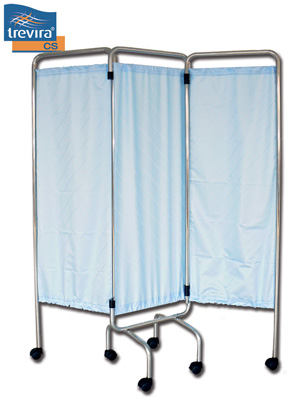 3 WING SCREEN FRAME - without curtains with castors