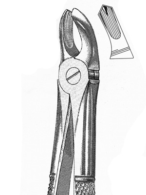 EXTRACTING FORCEPS - upper (right molars)