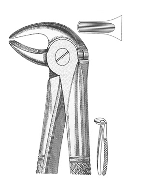 EXTRACTING FORCEPS - lower (molars A)