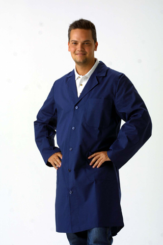 Camice cotone blu uomo con scritta ricamata s