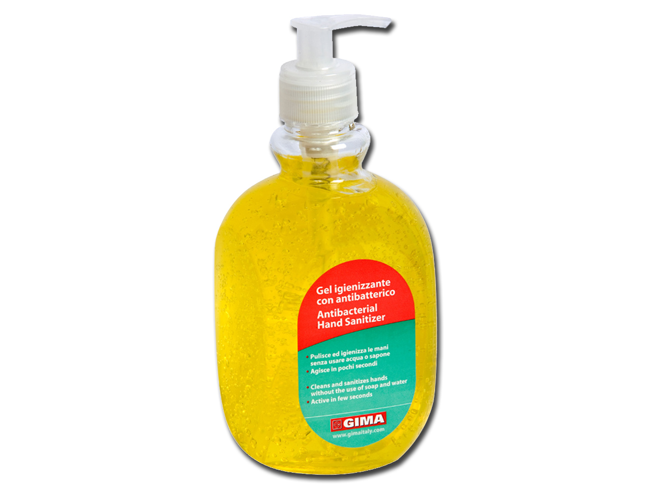 ANTIBACTERIAL HAND CLEANING GEL - 500 ml - yellow lemon